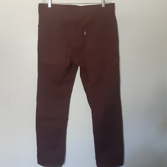 Levis Pants Mens 36x30 Maroon Flat Front White Tab Canvas - Picture 5 of 9